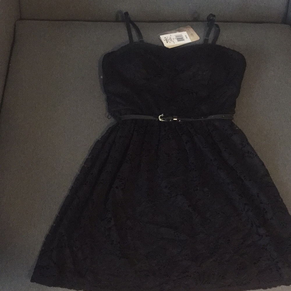 Black Lacey Mini Dress